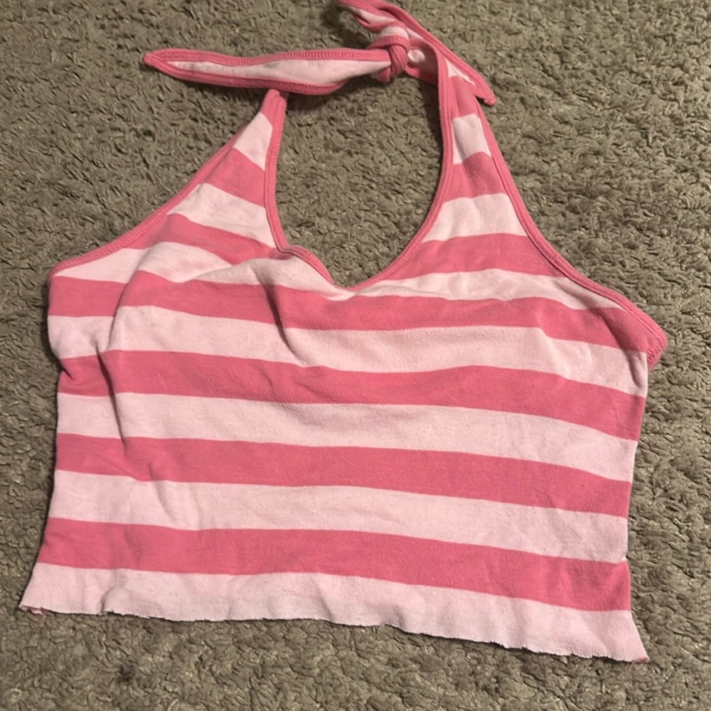 Cute pink striped top from Guess jeans